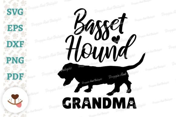 Basset Hound Grandma Svg