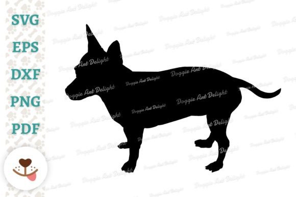 Chiweenie Dog Silhouette Svg Png Dxf