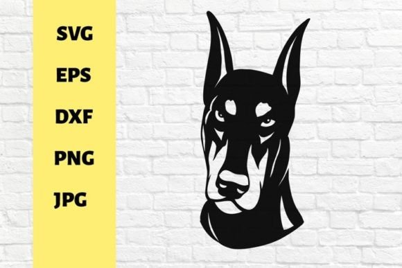 Doberman Svg for Embroidery