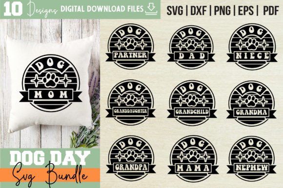 Dog Day Svg Design Bundle