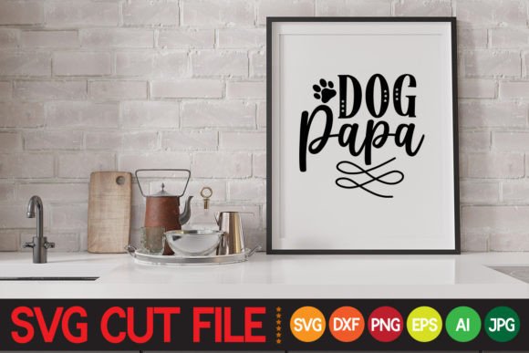 Dog Papa Svg