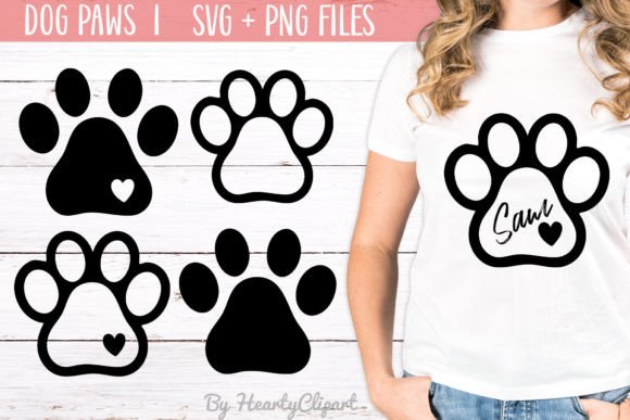 Dog Paws SVG Cutting File