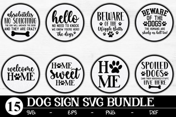 Dog Sign SVG Bundle