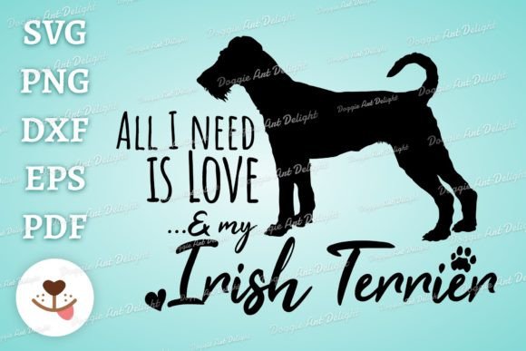 Irish Terrier Dog Lover Svg Png Dxf Cut