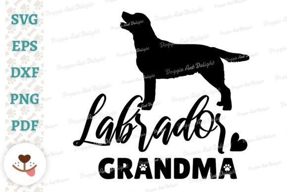 Labrador Grandma, Dog Grandm Svg Png Dxf