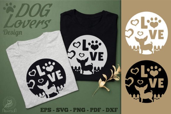 Love Dog Design SVG