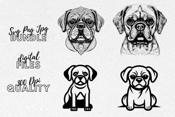 Puggle SVG - Dog Lover Clipart