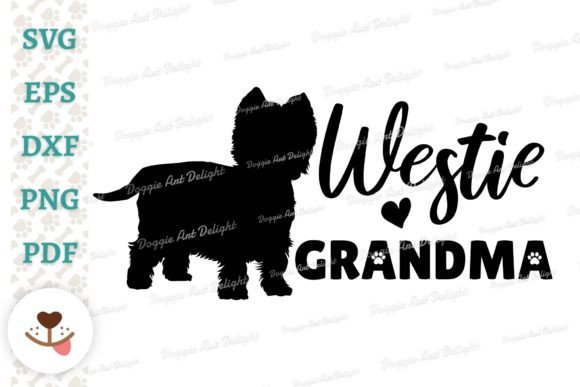 Westie Grandma, Dog Grandma Svg Png Dxf