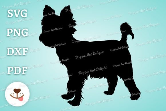 Yorkie Dog Silhouette Svg Png Dxf Cricut